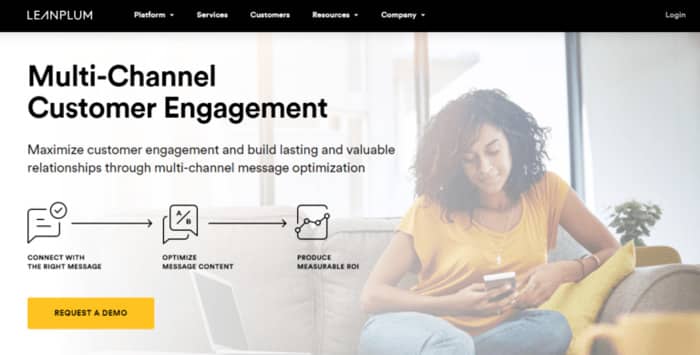pushengage review leanplum homepage