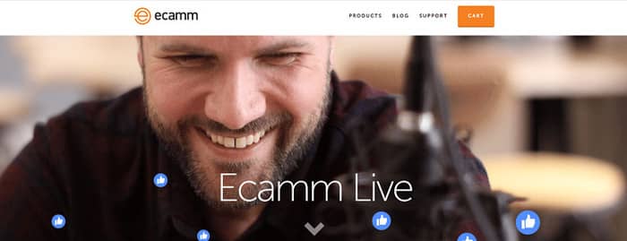 social media tools ecamm homepage