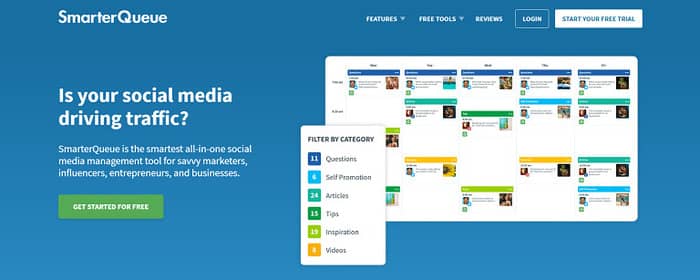 social media tools smarter queue homepage