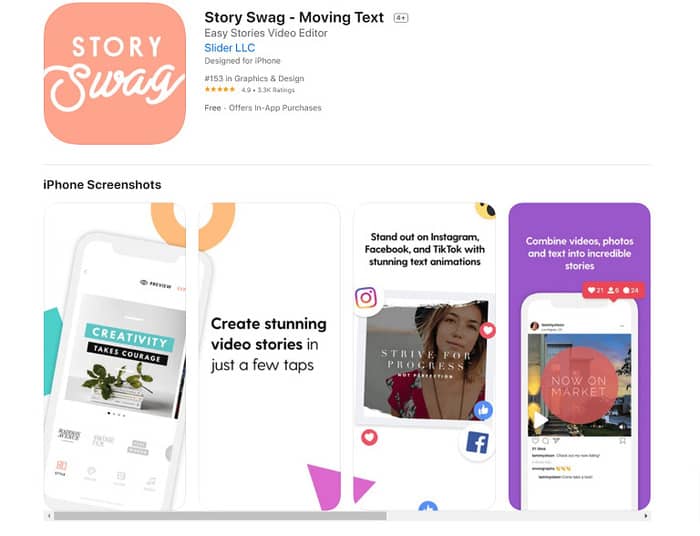 social media tools story swag homepage