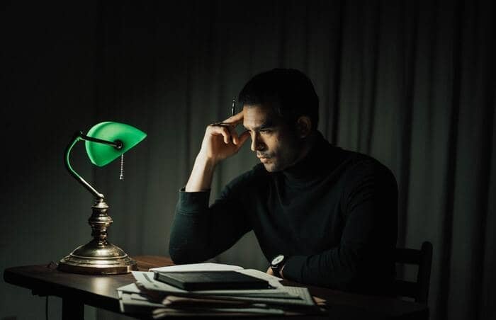 what is a freelancer man working late