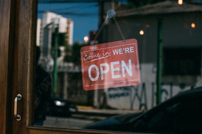 work life balance open sign