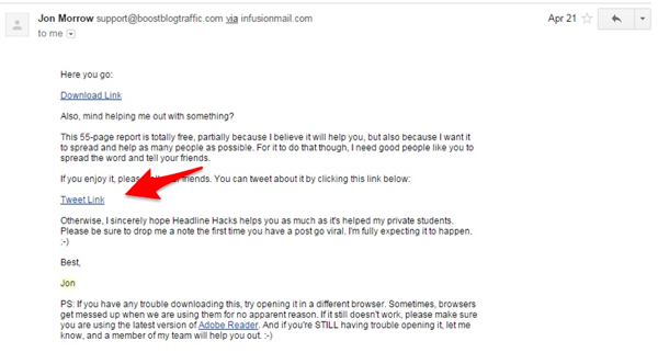 promote your link