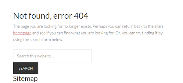404 Error Page