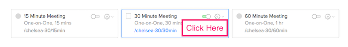 Edit Calendly options