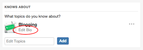 quora custom topic bio