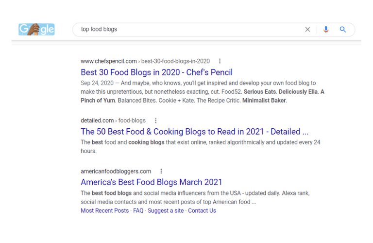 food writing jobs top food blogs google search