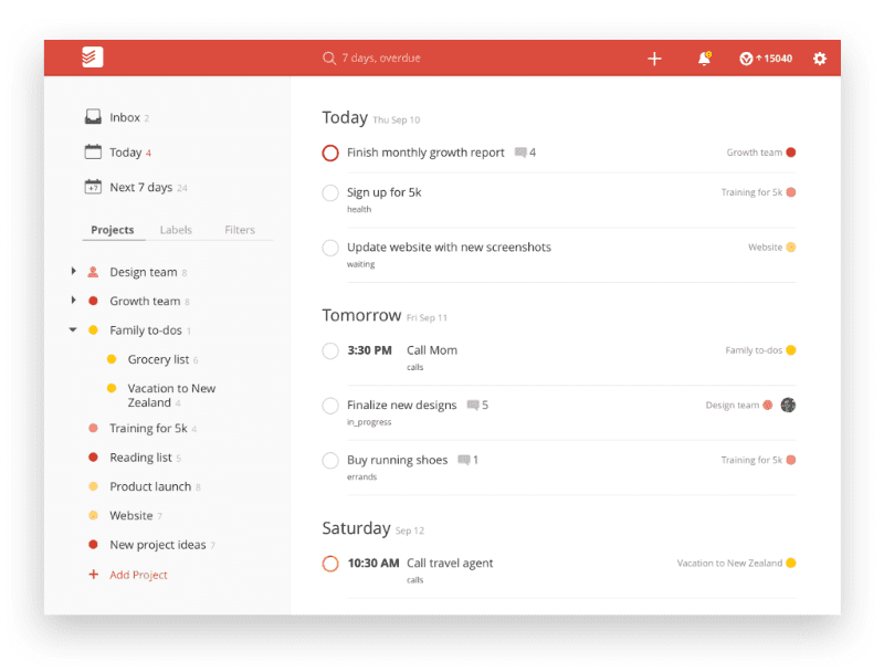 todoist example