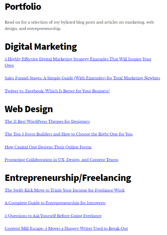 what is a freelancer tara malone writing portfolio